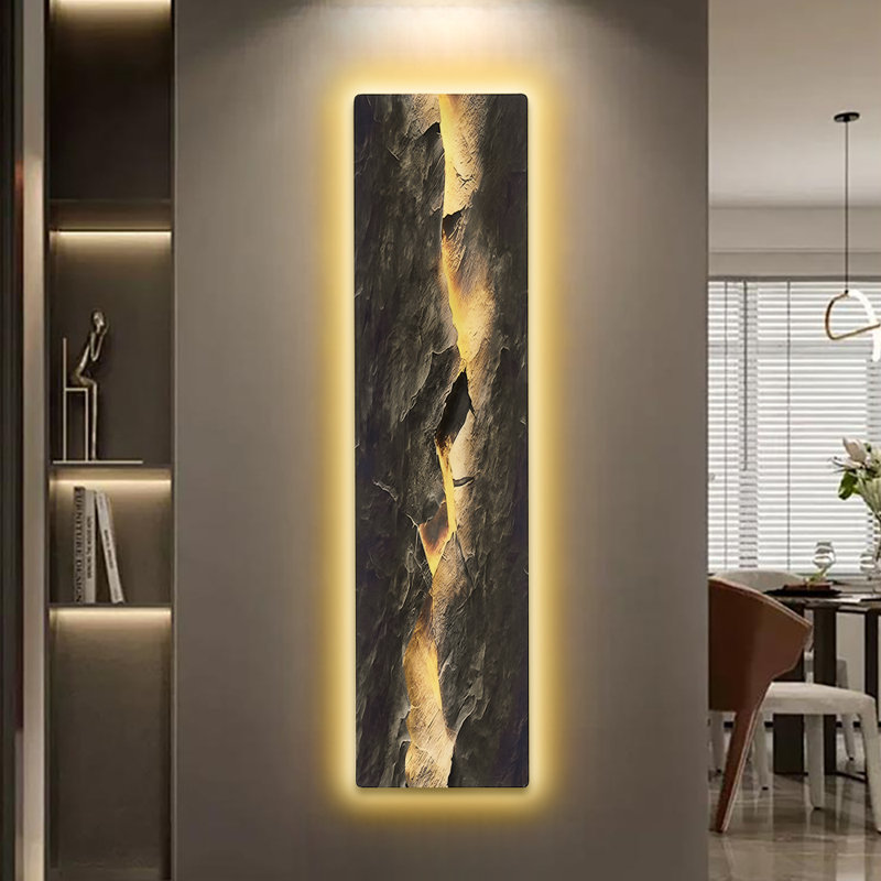 Décoration murale moderne moderne à DEL avec éclairage rétroéclairé - Alimenté par USB