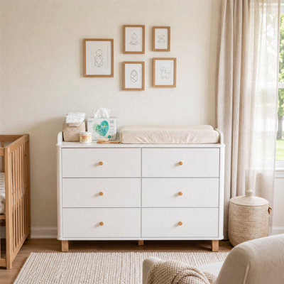 120 cm W Chest of 6 Drawers