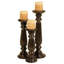 Ensemble de chandeliers de table en bois 3 pièces-472165292