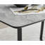 Industrial Design White & Grey Marble Effect Melamine Dining Table Set with 4 Faux Leather Chairs-87463397