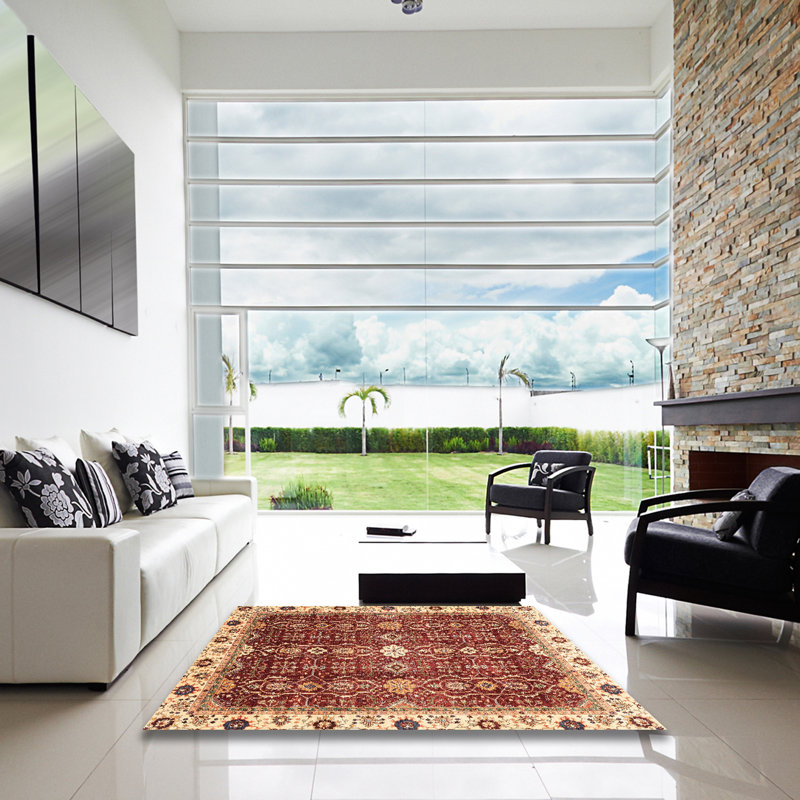 Abstract Indoor Rug, Square 8'
