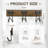Grazio 3 - FantasHome 16” Label Wall Mounted Hook Rack with 3 Hooks – Brown/Black