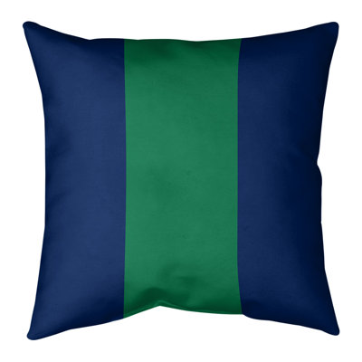 Striped Cotton Blend Reversible Pillow Cover