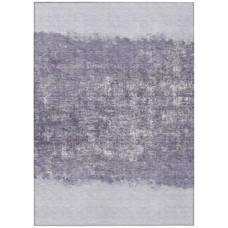 Tapis rayé intérieur / extérieur lavable à la machine Husby ACN2214, Rectangle 10 pi x 14 pi