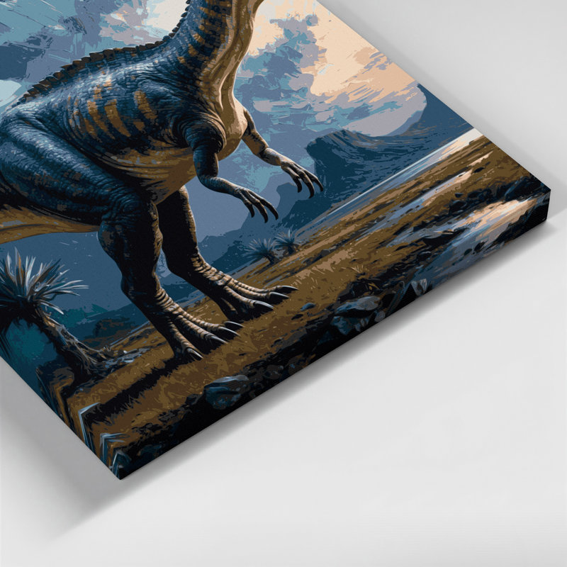 «Dinosaur Seismosaurus Gray», art mural sur toile, H 32 po x l 32 po