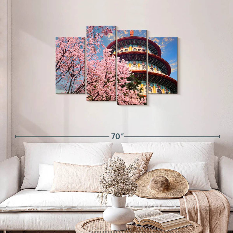 Arbre Sakura, temple Sirci Wuji, H 27 po x l 43 po