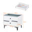 60cm W Manufactured Wood Bedside Table
