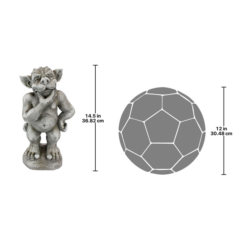 Plato the Ponderer Gargoyle Imp Statue