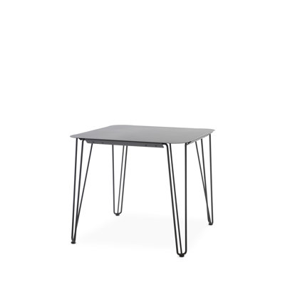 Frakston Square Metal Outdoor Bistro Table - 85 cm W 85 cm D
