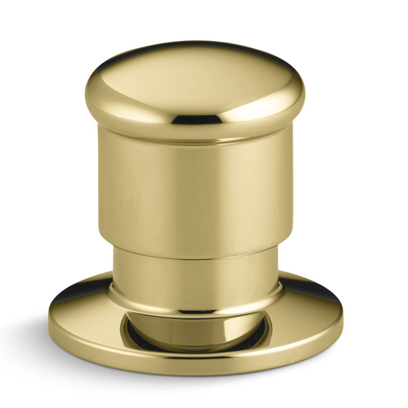 Deck-Mount Two-Way Diverter Valve, Vibrant Polished Brass
