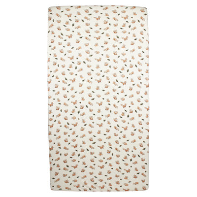 Organic Crib Sheet in Foxy