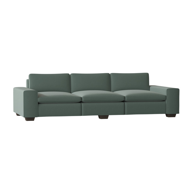 Liam Sofa, Bella Black Performance Velvet, Brown Mahogany