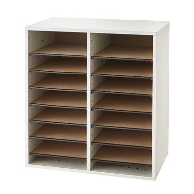 Small Adjustable-Compartment Literature Organizer