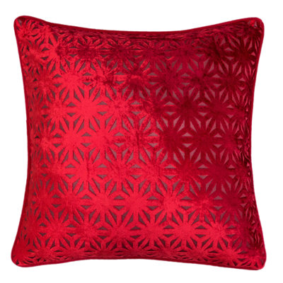  Cut Velvet Throw Pillow Cover & Insert