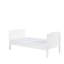 Coleby Scandi Cot Bed and Fibre Mattress  - Scandi White