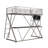 Modoc Twin Metal Four Poster Loft Bed with Bookcase by Isabelle & Max™
