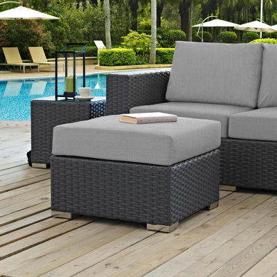Sojourn Outdoor Ottoman with Sunbrella Cushion