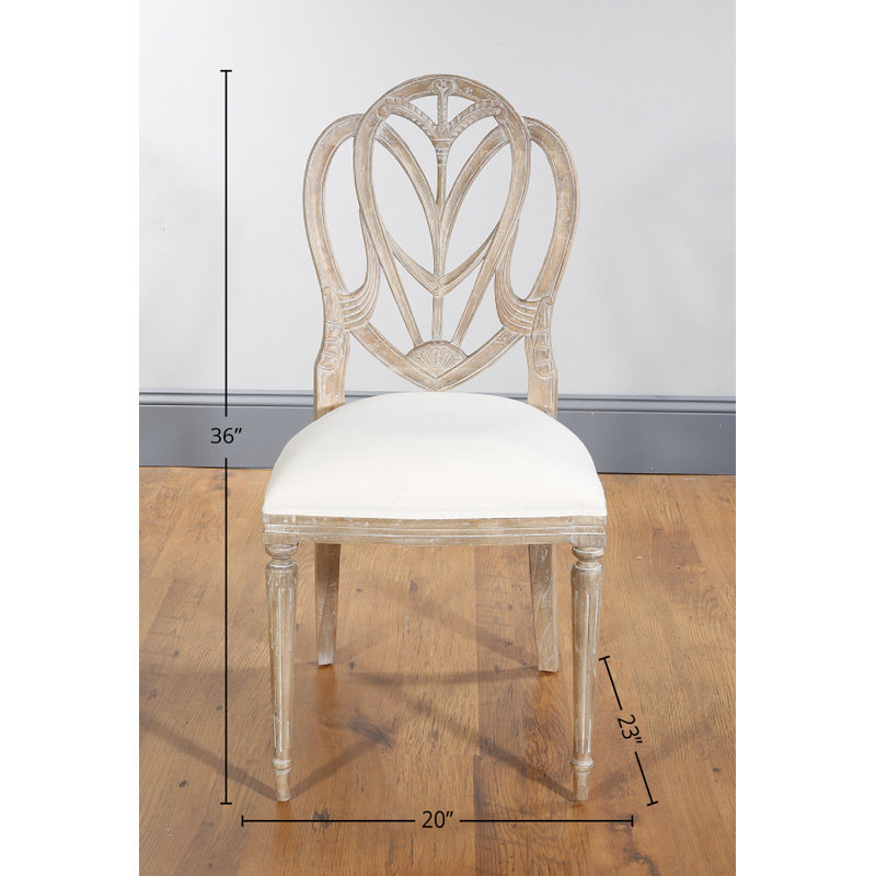 Hedgar Upholstered Side Chair, Pickled