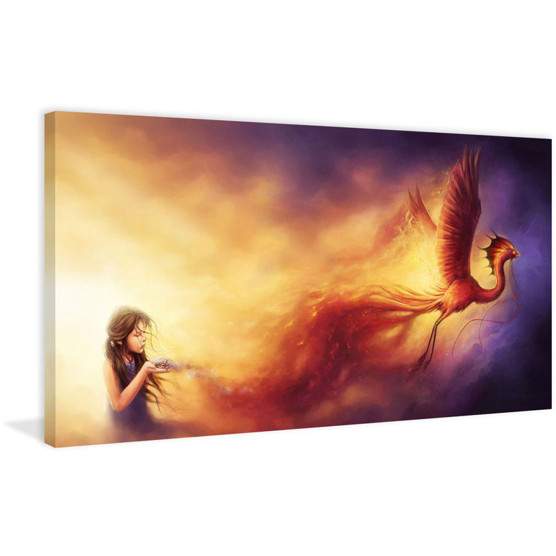 Phoenix by Jonas Jödicke - Wrapped Canvas Print, 30cm H x 61cm W