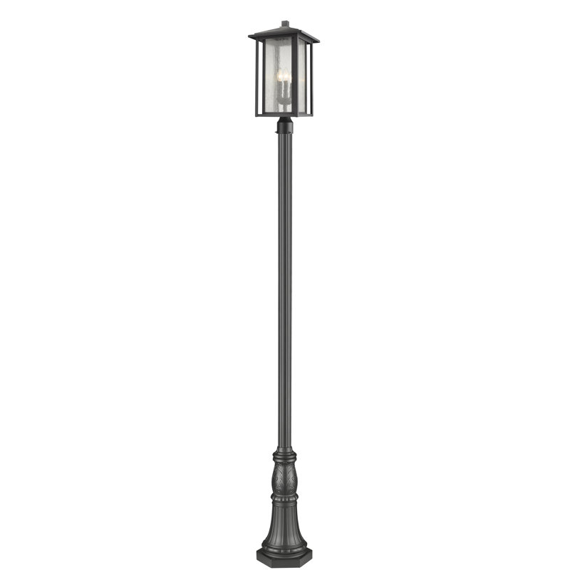 Iwan Lamp Post (Full), 118.44" H x 11.5" W x 9" D, Black