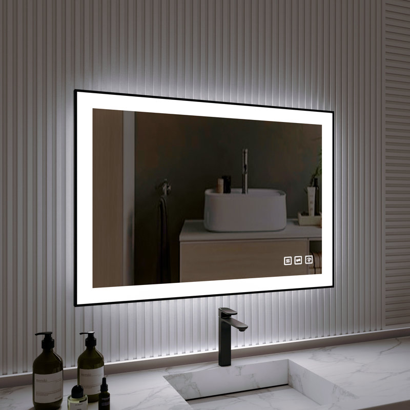 Aluminum Flat Mirror, 40" H x 24" W 