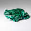 Genuine Polished Malachite Frog Carving (1 lb)