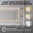 Aluminum Frame Led Frontlight Lighted Bathroom Vanity Mirror, Anti-fog/stepless Dimmable/3 Colors Adjustable-103216017-103216012