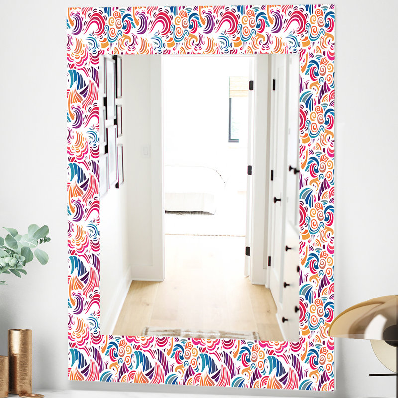 Miroir mural en mosaïque moderne, H 24 po x l 32 po