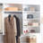 Devi White Wall Mounted Wood Closet System