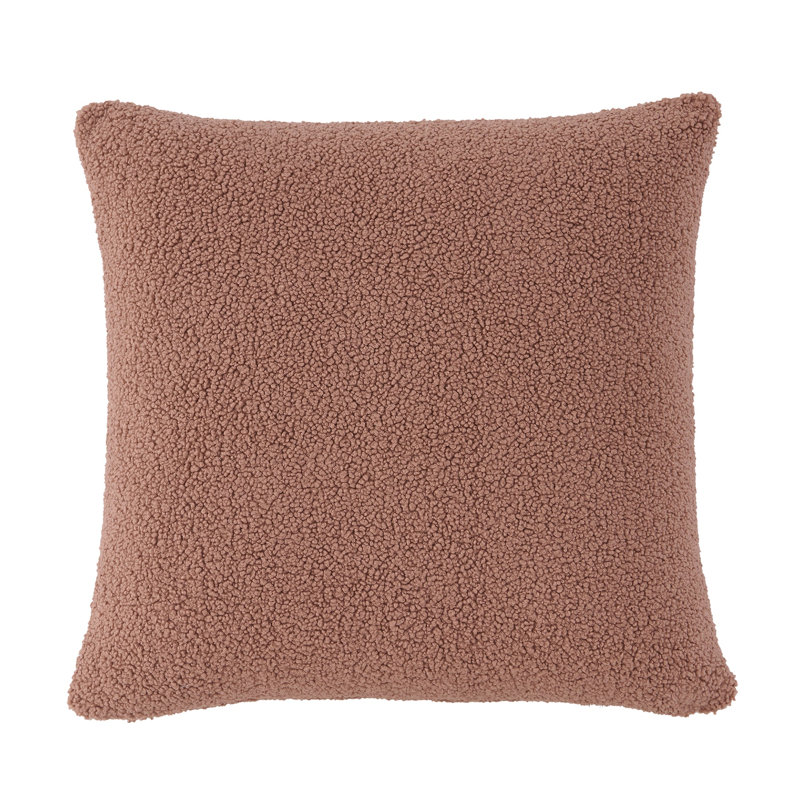 Coussin Teddy Teddy, H 27 po x l 27 po, Dusty Rose