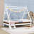 Wood Low Profile House Platform Bed-508322417-508322416