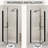Semi-Frameless Pivot Shower Door Matte Black