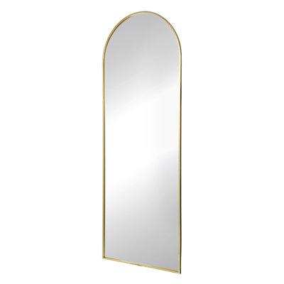 28X1x74" Celine Gold Arch Body Mirror