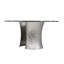 Serpentine Round Glass Dining Table-50285850