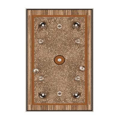  Washable Petanque Sports Area Rug
