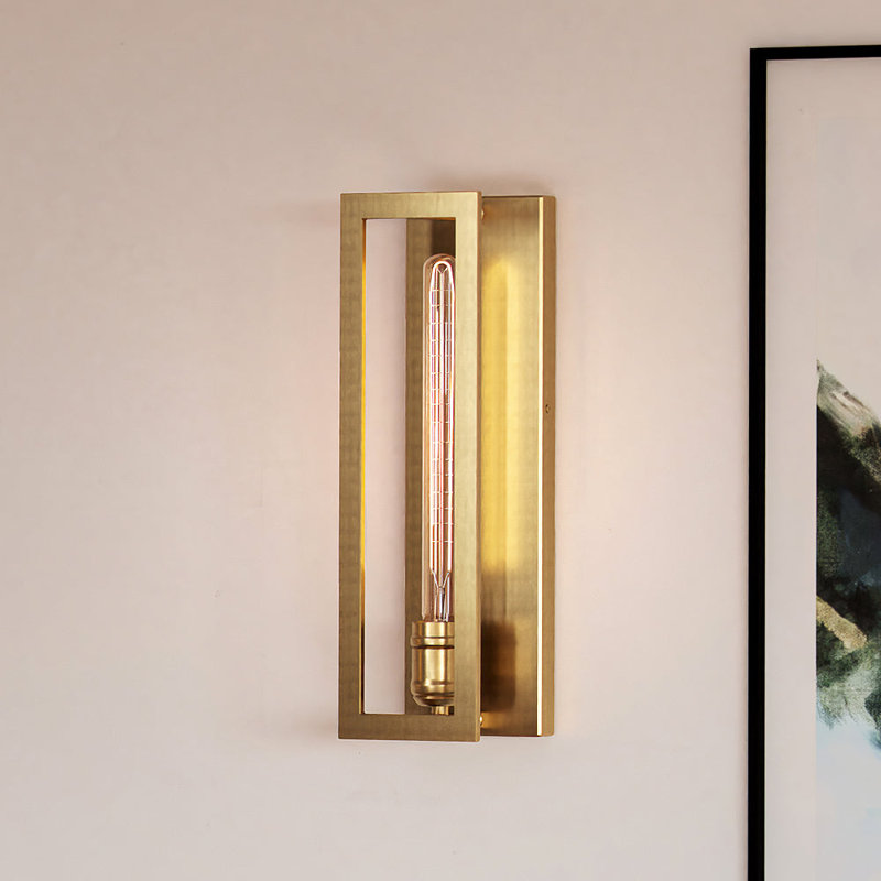 Franclin Armed Sconce, Brushed Brass
