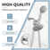 Single-Handle Dual Shower Faucet Set Trim Kit 1.8 GPM With Valve Filtered Handheld Shower Head In Polished Chrome