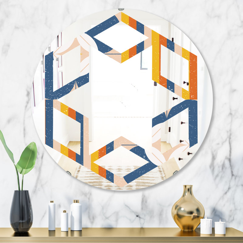 Miroir mural Hexagon Star, H 31,5 po x l po