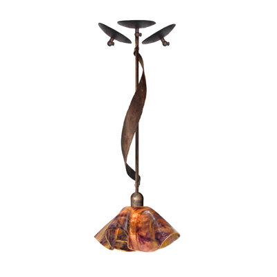 Cowes Handcrafted Glass 1-Light Pendant