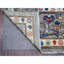 Tapis oriental gris en laine 8 pi 10 po x 11 pi 7 po Angora Oushak