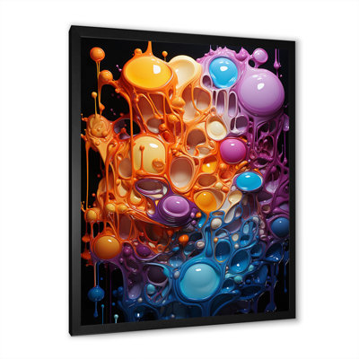 Orange et bleu, réalités abstraites sur toile