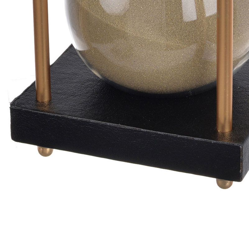 Cleobury Abstract Hourglass, Black/Gold