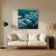 Art mural en métal "Dauphins nautiques"-358850541