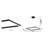 4-Light Matte Black Dimmable LED Chandelier With Acrylic Diffusers