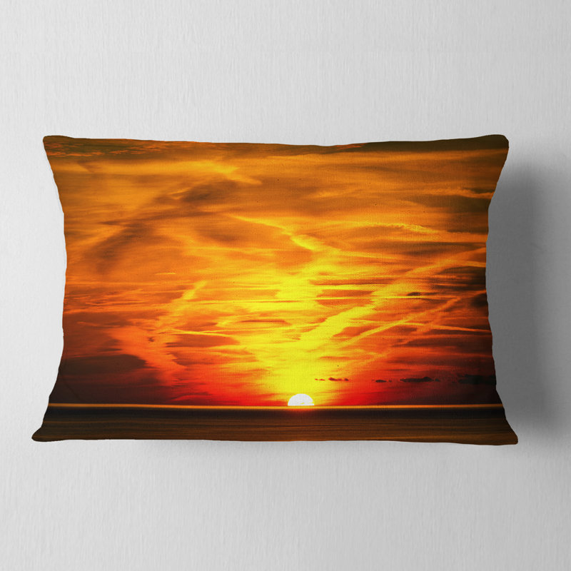 Coussin Schafer Designart "Sunset in Liguria Italy"