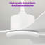 Karlena 48'' Bedroom Ceiling Fan without Light with Remote Control 6-Speed Reversible Noiseless DC Motor-1961430145