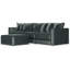 Canapé modulaire 3 pièces Nyrie et 1 repose-pieds inclus-100929421