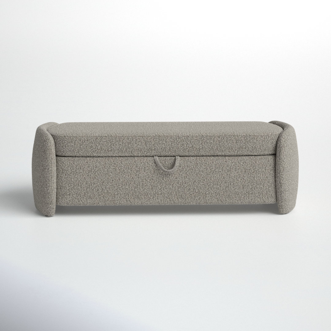 Kalevi 60" Boucle Storage Bench AllModern Upholstery