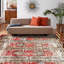 Tapis décoratif rouge de style sud-ouest Decker-32536356