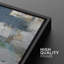 «Abstract Paint Effect Blue Grey», reproduction d'art sur toile-87607429-87607430